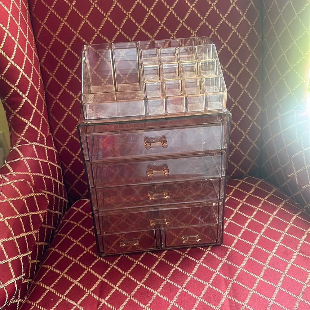 2 part set makeup organizer
